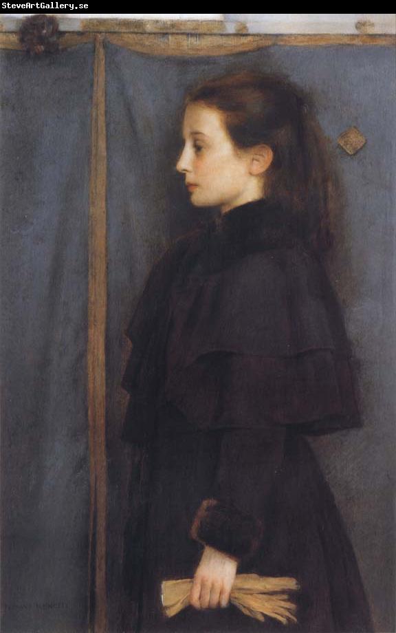 Fernand Khnopff Portrait of Jeanne de Bauer